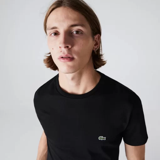 Lacoste T-Shirts-Crew Neck Pima Cotton Jersey T-Shirt