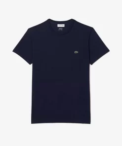 Lacoste T-Shirts-Crew Neck Pima Cotton Jersey T-Shirt