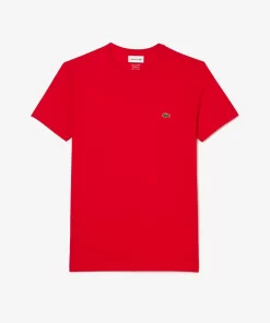 Lacoste T-Shirts-Crew Neck Pima Cotton Jersey T-Shirt