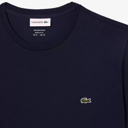 Lacoste T-Shirts-Crew Neck Pima Cotton Jersey T-Shirt