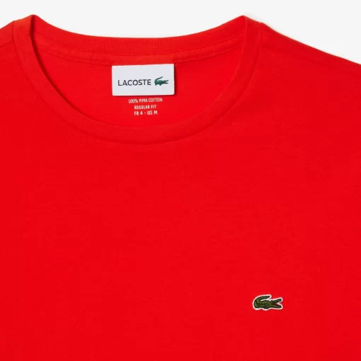 Lacoste T-Shirts-Crew Neck Pima Cotton Jersey T-Shirt