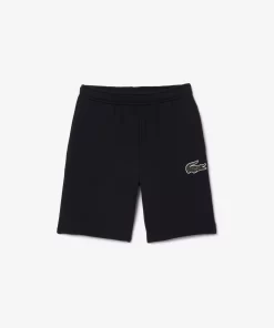 Lacoste Girl Clothing-Croc Badge Fleece Shorts