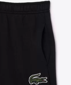 Lacoste Girl Clothing-Croc Badge Fleece Shorts