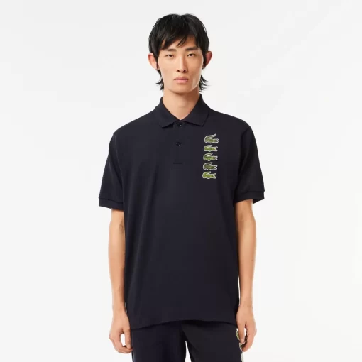 Lacoste Polo Shirts-Croc Badge Pique Polo Shirt