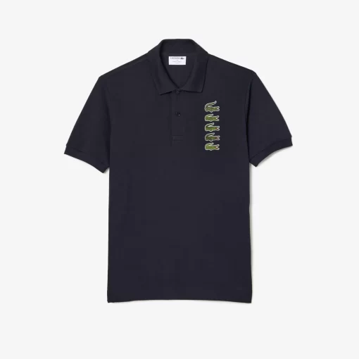 Lacoste Polo Shirts-Croc Badge Pique Polo Shirt