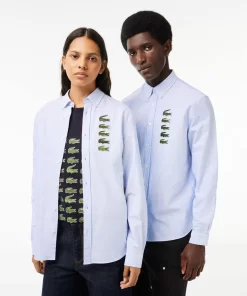 Lacoste Shirts & Tops-Croc Badge Striped Shirt