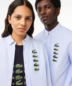 Lacoste Shirts & Tops-Croc Badge Striped Shirt