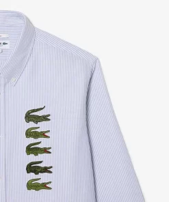 Lacoste Shirts & Tops-Croc Badge Striped Shirt