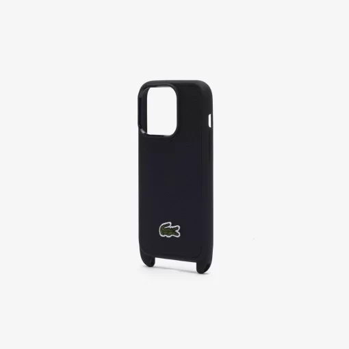 Lacoste Iphone Cases-Croc Embroidery Iphone 15 Pro Case