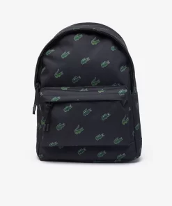 Lacoste Back Pack-Croc Print Backpack