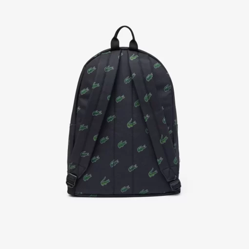 Lacoste Back Pack-Croc Print Backpack