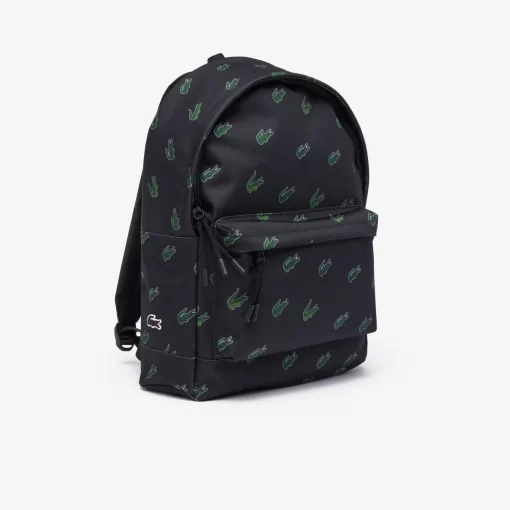 Lacoste Back Pack-Croc Print Backpack