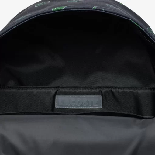 Lacoste Back Pack-Croc Print Backpack