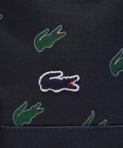 Lacoste Back Pack-Croc Print Backpack