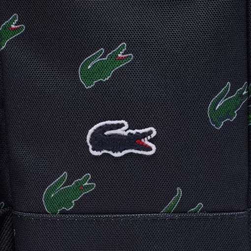 Lacoste Back Pack-Croc Print Backpack