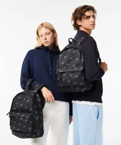 Lacoste Back Pack-Croc Print Backpack