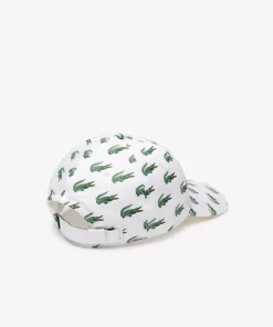 Lacoste Caps & Hats-Croc Print Cotton Cap