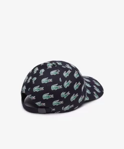 Lacoste Caps & Hats-Croc Print Cotton Cap