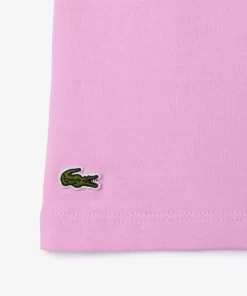 Lacoste Girl Clothing-Croc Print Cotton Jersey T-Shirt