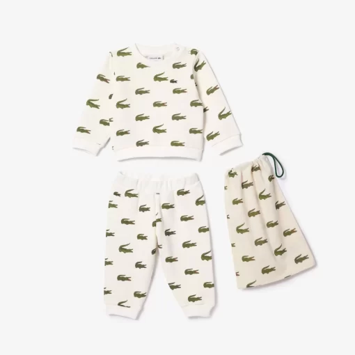 Lacoste Accessories-Croc Print Cotton Pyjamas Gift Set