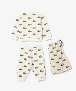 Lacoste Accessories-Croc Print Cotton Pyjamas Gift Set