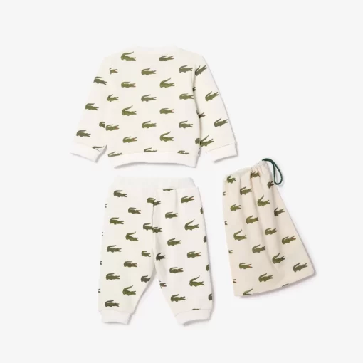 Lacoste Accessories-Croc Print Cotton Pyjamas Gift Set