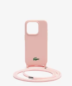 Lacoste Iphone Cases-Croc Print Iphone 15 Pro Case