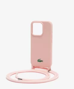 Lacoste Iphone Cases-Croc Print Iphone 15 Pro Case