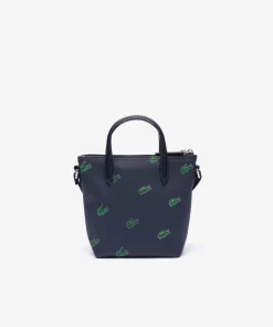 Lacoste Bags-Croc Print Mini Cross-Body Tote