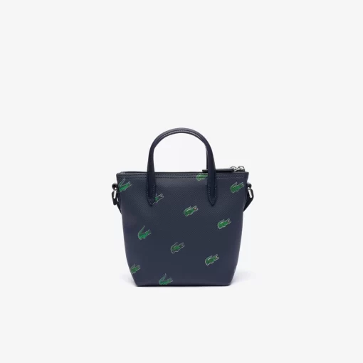 Lacoste Bags-Croc Print Mini Cross-Body Tote