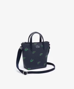 Lacoste Bags-Croc Print Mini Cross-Body Tote