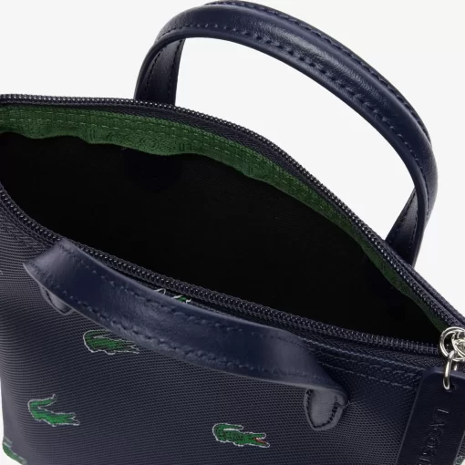 Lacoste Bags-Croc Print Mini Cross-Body Tote