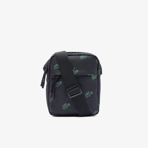 Lacoste Cross Body-Croc Print Satchel