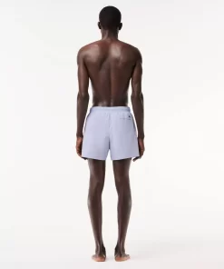 Lacoste Swimwear-Croc Print Swim Trunks