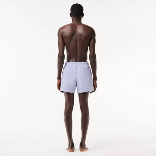 Lacoste Swimwear-Croc Print Swim Trunks