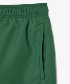 Lacoste Swimwear-Croc Print Swim Trunks