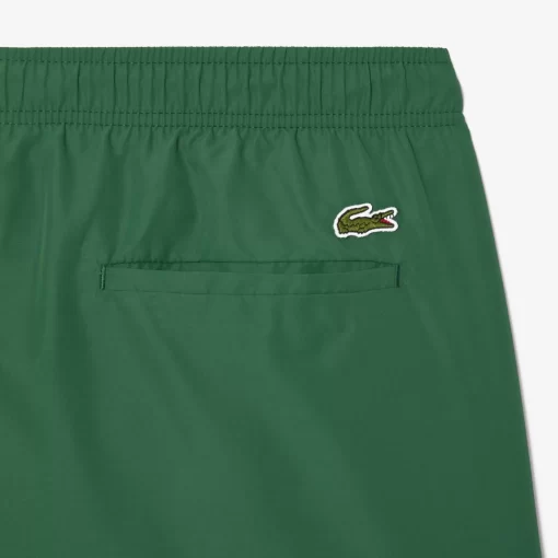 Lacoste Swimwear-Croc Print Swim Trunks