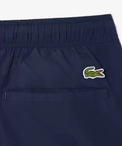 Lacoste Swimwear-Croc Print Swim Trunks