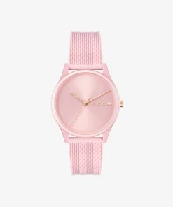 Lacoste Watches-Crocodelle 3 Hands Watch Pink Silicone