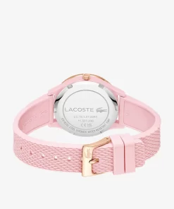 Lacoste Watches-Crocodelle 3 Hands Watch Pink Silicone