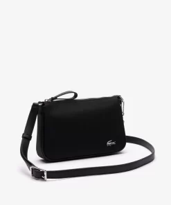 Lacoste Cross Body-Daily Lifestyle Canvas Crossover Purse