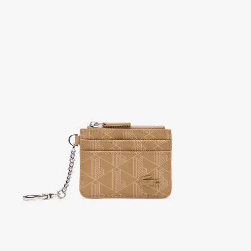 Lacoste Wallets & Small Leather Goods-Daily Lifestyle Monogram Zipped Card Holder