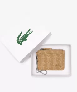 Lacoste Wallets & Small Leather Goods-Daily Lifestyle Monogram Zipped Card Holder