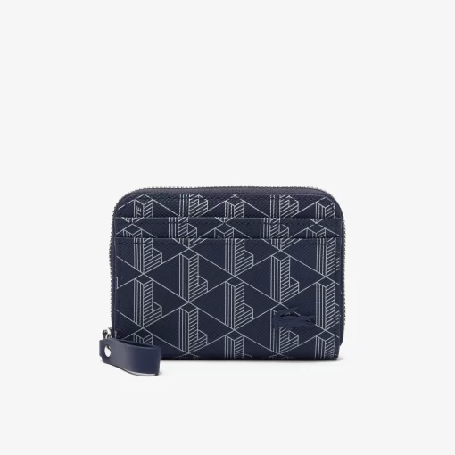 Lacoste Wallets & Small Leather Goods-Daily Lifestyle Monogram Zipped Coin Purse