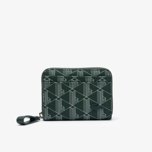 Lacoste Wallets & Small Leather Goods-Daily Lifestyle Monogram Zipped Coin Purse