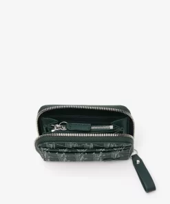 Lacoste Wallets & Small Leather Goods-Daily Lifestyle Monogram Zipped Coin Purse