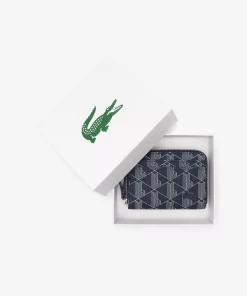 Lacoste Wallets & Small Leather Goods-Daily Lifestyle Monogram Zipped Coin Purse