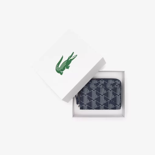 Lacoste Wallets & Small Leather Goods-Daily Lifestyle Monogram Zipped Coin Purse