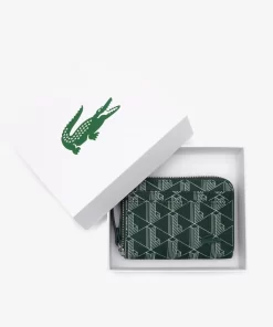 Lacoste Wallets & Small Leather Goods-Daily Lifestyle Monogram Zipped Coin Purse