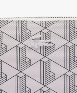 Lacoste Wallets & Small Leather Goods-Daily Lifestyle Women'S Monogram Print Zip Wallet